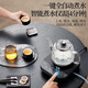 Bear fully automatic water supply electric kettle glass water boiler tea table special integrated tea table coffee table insulation tea set pumping electric tea stove thickened glass 0.8L 316L stainless steel heating plate ZCQ-K08E1