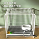 Dog cage small dog indoor stainless steel cage with toilet Shiba Inu Corgi pet cage dog fence thick and reinforced 78#785067cm classic black