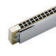 Tombo Tongbao Collection harmonique 6624s Tous-tunnel polyphonique 12 de la grille en cuivre en métal pour débutants Performance au niveau professionnel [Grille en métal complète] Tunnel polyphonique C polyphonique à 24 trous