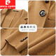 皮尔卡丹（pierre cardin）高端双面呢西装外套男士秋冬季短款大衣商务休闲羊毛呢子西服男 黄色 M 170