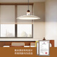 Aozzo French Cream Style Restaurant Kronleuchter mittelgroßer Retro -Esstisch -Bar Runde Tischlampe Designer Augenschutz Lampe [Hot Sale] Living Restaurant Tcle9766
