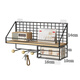Anya punch-free wall storage rack living room wall bedroom bedside storage rack wall hanging partition router shelf