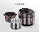Minea Elektrisch Schnellkochtopf für Home 5/6L Doppelblase IH Erwärmen Vollautomatischer intelligenter Schnellkochtopf Multifunktionsmenü Kochbrei Reiskocher Ein-Klick-Druck Smart Reservierungssuppe Stewed Pot My-S682N 6L Stahlstahldicke Kessel