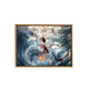 Peking 2025 NEU NEWHA 2: Dämonisches Kind No Sea Digital Oil Painting DIY handbemalte Graffiti Cartoon Hochfreundliche Dekoration 12173 60*80 cm Dicke Innenrahmen für Massivholz + schöner Außenrahmen [Standardholzfarbe]