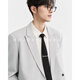 Earl Dower [Vinegar fiber Tensil Wool] Shaved Neck Commuter Suit Jacket Men's Single Suit 2025 Spring and Autumn C511139 Glacier Gray XL (180)