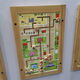 Hongtong Kindergarten Wall Toy Corridor Game Decoration Enfant's Early Education Montessori Aides d'enseignement Mur Opération Cognitive Board Pinyin Alphabet Board