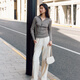 Ep yaying Damen tragen Wolle Reißverschluss Lampe Slim Strick Sweater Top Einkaufszentrum 9922a Grau 2xl