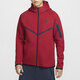 耐克（NIKE）外套男士春季新款健身训练运动服连帽防风休闲夹克HV0950-010 HV0950-687健身红/黑 XL