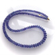 Ruiluo light blue slightly purple tanzanite bead necklace bracelet with smooth facet and elegant temperament that complements the skin tone of women. Fanta stone moonlight 18 gold ice transparent blue faceted tanzanite necklace 2 o'clock 7-