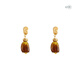 Ji Yuyou Clear Amber Maillard Earrings Women's High-Quality Light Luxurious Temperament Earrings Autumn and Winter Earrings 2025 New Amber