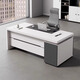 Yusong supervisor desk single boss desk white modern minimalist office manager desk and chair combination office home 1.6m*0.8m boss desk