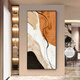 Huaixue modern simple entrance decorative painting abstract living room entrance door hanging painting light luxury atmospheric corridor mural E1396 Suran Art B 40*80 (recommended walls of 0.6 meters-0.7 meters) texture oil canvas ps black frame