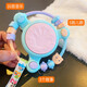 Baby Music Hand Ronte les chansons pour enfants, les histoires d'éclairage, les téléphones portables, les tambours à main, le réconfortant, les jouets pour bébés peuvent être suspendus lors de la sortie. Les chansons des enfants bleus, envoyez une sonnerie pour empêcher la perte de chaîne