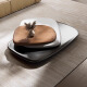 
Yalinshu AIRENYI special-shaped tea table living room Italian minimalist rotatable combination modern living room home designer creative floor-standing tea table 14070cm special-shaped rotating tea table