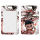 Tarjeta de trabajo de la tarjeta del estudiante Nezha Trendy Toy Bus Conjunto de la tarjeta de trabajo Magic Children's Resada de animación de dibujos animados [679] Estilo Black-Short Lanyard