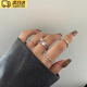 Shantou Lincun tail ring jewelry gift ring set female niche design high-end index finger ring simple cold style ring student butterfly ring four-piece set