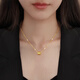 Henglijia Xiaoman waist and foot gold pendant transfer beads 999 gold covered silver clavicle necklace as a Valentine's Day gift for girlfriend Xiaoman waist pendant