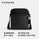 COACH brand direct supply men's HOUSTON crossbody bag shoulder camera bag black CZ398 New Year gift