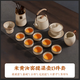 Eight Thousand Lines Tea Set Complete Tea Maker Complete Kung Fu Tea Set Ceramic Ru Kiln Teapot Teacup Office Home Tea Drinking