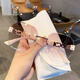 Essonio Light Luxury Brand Lunettes de soleil pour femmes Couleur de gradient sans cadre féminin Big Face vous fait paraître mince 2025 Nouveau UV Anti-ultraviolet Lunettes de soleil Black Gol