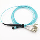 VCHUNG 16-core MPO optical fiber cable female APC-LC/PC multi-mode low loss OM3 1.5 meters 21512LFU