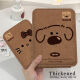 Tuchensi foldable portable bread mirror cute puppy dormitory makeup mirror storage vertical edgedressing beauty mirror thickened girlfriend small 11x16.2cm edged folded makeup mirror [BB9855 bow cat] thickened