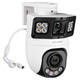 Caméra de surveillance TP-Link, haute définition étanche à 360 degrés à 360 degrés en couleur en couleur à double gun-gun Machine tout-en-un, moniteur de réseau POE, téléphone wifi sans fil TL-IPC689XD-A4 [8 millions de version standard] 256G [Activité Upgrade 512G