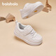 Balabala children's shoes children's toddler shoes baby shoes boys and girls sneakers white shoes 2025 spring and autumn new shoes anti-slip tide original white 10101 20