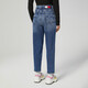Tommy Hilfiger Tommy Jeans Herbst und Winter Frauenmodet Flagge Sticke Ripped Kegelwäsche Kegeljeans 13586 Denim Blue 1A5 25