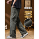 Semir Casual Hosen für Jungen im Frühjahr, schwere Modetrendy Brand Military Green Youth Work Hosen Outdoor Sportbergsteiger gerade Hosen 9857 Militärgrün M 90-110jin [Jin gleich 0,5 kg]