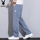 
Playboy (PLAYBOY) Jeans Men's Summer Pants Men's Casual Pants Men's Loose Straight Cool Wide Legs Men's Pants
