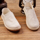 Jin Gong linen canvas shoes men's new Chinese style retro men's shoes ethnic style old Beijing cloth shoes men's shoes off-white 41