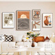 
Sense painting cream style living room decoration painting medieval style sofa background wall hanging painting combination painting Nordic retro style art mural Z3886 35*50/50*70/30*40*2/40*60 Textured oil canvas ps gold frame