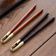 Yipin Workshop copper wood tea clip ebony rosewood Kung Fu tea set accessories household tea cup clip tweezers cup washing tool ebony copper tail tea clip