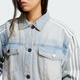 ADIDAS/阿迪达斯三叶草女士时尚牛仔条纹运动外套 JX9209 XXS