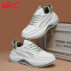 Warrior Shoes Official para hombres Summer Breathable Cashor Running Zapatos Cómodos Deportes para hombres Men White and Green 42