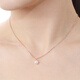 Chiba Jewelry 18K Gold AKOYA Pearl Pendant Romantic Pearl Necklace as a Holiday Birthday Gift for Your Girlfriend