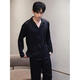 
GPHF Japanese light luxury men's pajamas summer ice silk long sleeve trousers suit men's 2025 new high-end home clothing 6626 straight men's style 2XL (145-180Jin[Jin equals 0.5 kg])