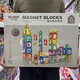 Shiying Magnetic Feet Building Bloc Couleur Boule Assemblage magnétique Assemblage magnétique Assemblage d'aspiration magnétique Toy en pierre absorbant le fer Child 3524 Hongxing Magnetic Feet 64PCS