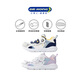 Dr. Kong (DR KONG) spring breathable toddler shoes for boys and girls, 1-3 years old, trendy color matching sports children's shoes, white/purple/blue 23, foot length is about 13.4-14.1