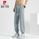 
Pierre cardin cotton and linen pants men's summer men's pants imitation linen tie men's casual pants cotton sports men's pants new product Navy blue M 80-90Jin [Jin equals 0.5 kg]