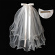 Sweet spots white veil headdress get marriage proposal photo props bride marriage engagement registration main wedding dress female puffy yarn
