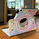 
Other family line puppy ipad9 protective case 2024 Air6 rotating leather case pro11 pen slot sticker 8/9/10 generation anti-fall ipad 8 generation 2020 [10.2 inches] rotating leather case [V3527 listening to music line dog] + pen slot sticker