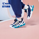 Jordan Boys Laufschuhe Kinder Frühlings- und Herbst Dichte Net -Sneaker Kinderknopf Knopf Kinderschuhe Mogao Blau/Stoffmuster Blau 32