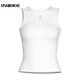 INBIKE cycling sweatshirt women's quick-drying vest short-sleeved top sweat-absorbent breathable road cycling bottoming shirt white vest L