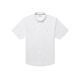 HazZYS Men's Clothing 2025 Summer New Casual Puppy Logo Oxford Spun Loose Short Sleeve Shirt Men's ATCZK1CBX99 White WT L (175/96A 48)