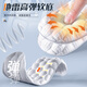 Huili 2 double-pack sports insoles for men shock absorption, soft elastic, odorproof, breathable and sweat-absorbing, military training 7071 White gray 39-40
