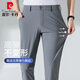 Pierre cardin Chinese Valentine's Day gift casual pants for men summer ice silk trousers stretch versatile simple and stylish casual pants for men