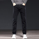Specht -Jeans Herren Frühling und Herbst Black Slim Elastic Dick große Größe lässig vielseitige Hose Männer 967 Schwarz 28