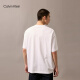Calvin Kleinjeans25 Spring and Summer Men and Women Parejas Capriconas Ck Letter Color sólido Algodón puro Camiseta de manga corta 4Rab823